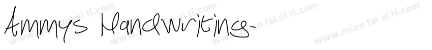 Ammys Handwriting字体转换